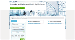 Desktop Screenshot of lotniskogdansk.com.pl